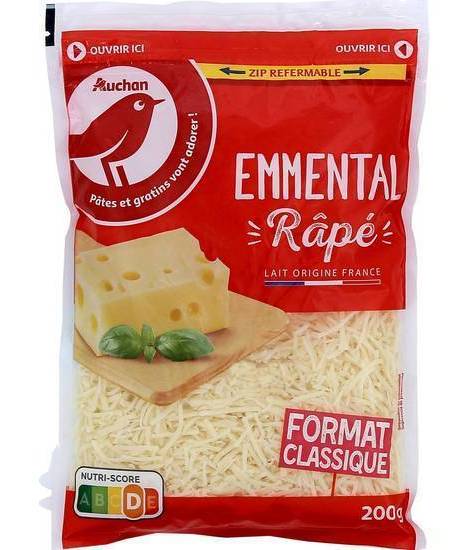Emmental français râpé - auchan - 200g