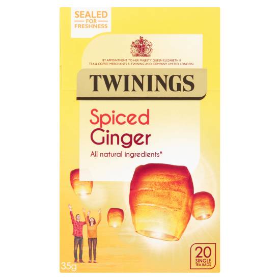Twinings Spiced Ginger 20 Single Tea Bags 35g