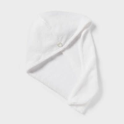 Threshold Spa Plush Hair Towel, White