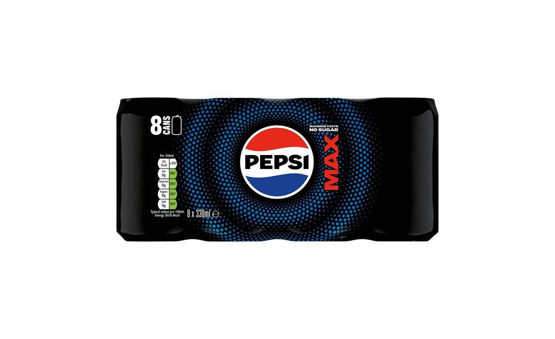 Pepsi Max 8 X 330ml (401092)