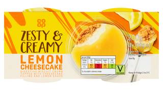 Co-op Lemon Cheesecakes 2 x 100g (200g)