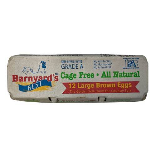 Barnyards Best Cage Free Large Brown Eggs (12 eggs)