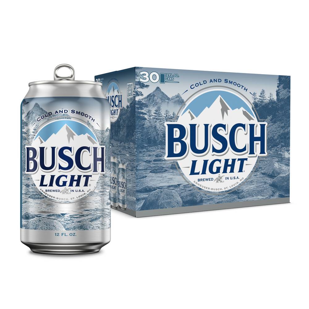 Busch Light Lager Domestic Beer (30 pack, 12 fl oz)