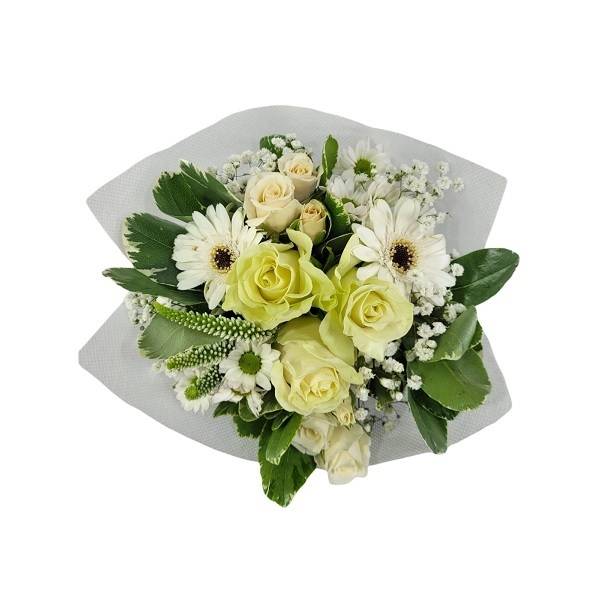 Bristol Farms White Pocket Bouquet With Roses