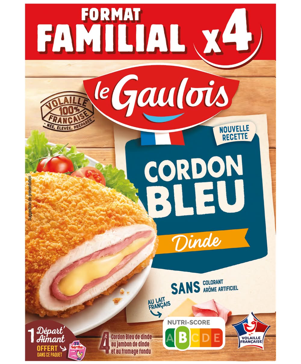 Le Gaulois - Étui escalopes cordon bleu, dinde (4)
