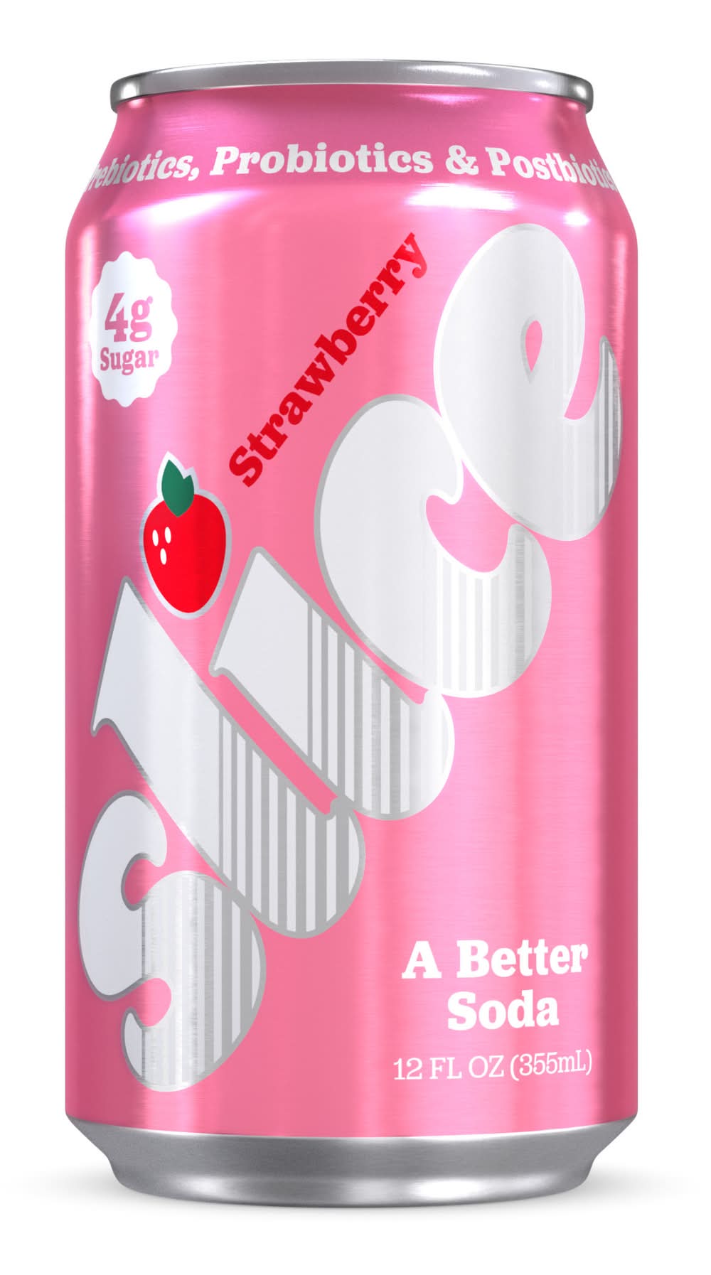 Slice Healthy Soda, Strawberry (12 fl oz)