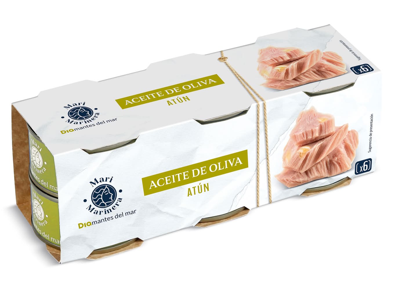 Atún En Aceite De Oliva Dia Mari Marinera Lata 6 X 52 G