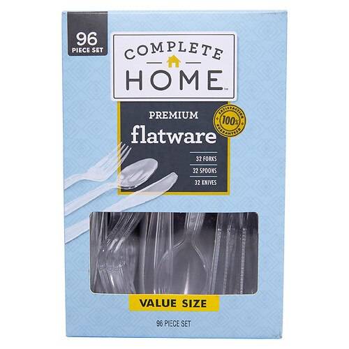 Complete Home Combo Premium Plastic Cutlery - 96.0 ea