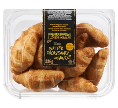 Farmers Market Mini-Croissants Au Beurre / Butter Croissants Mini 336.0 G