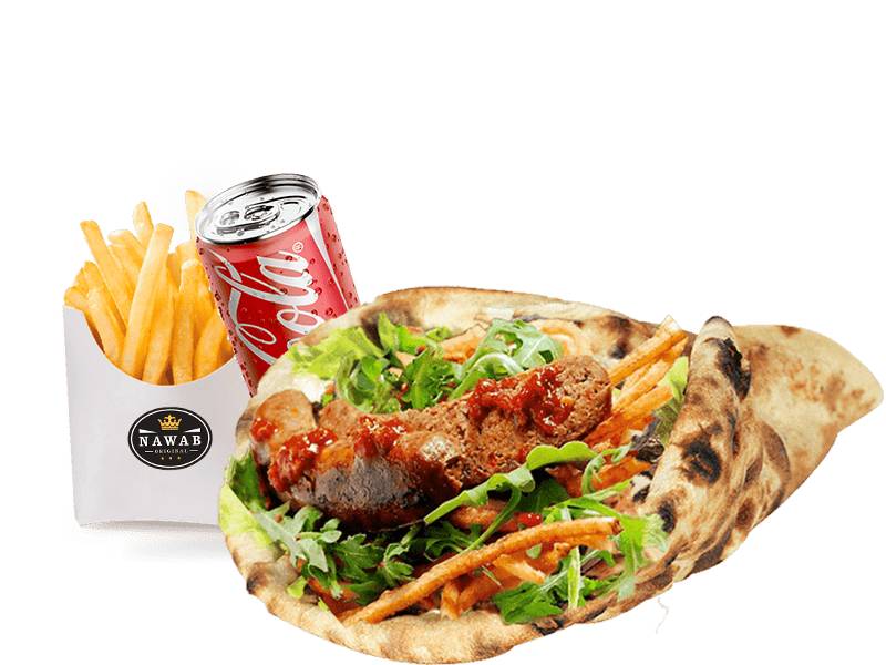Menu sandwich cheese naan merguez