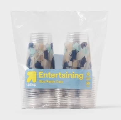 up&up 18 Fl oz Entertaining Disposable Plastic Cups (30 ct)