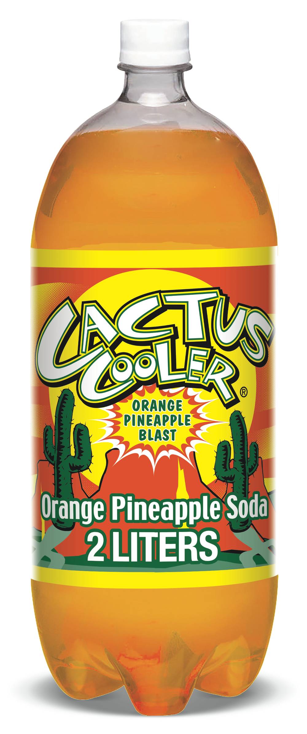 Cactus Cooler Blast Soda, Orange-Pineapple (2 L)