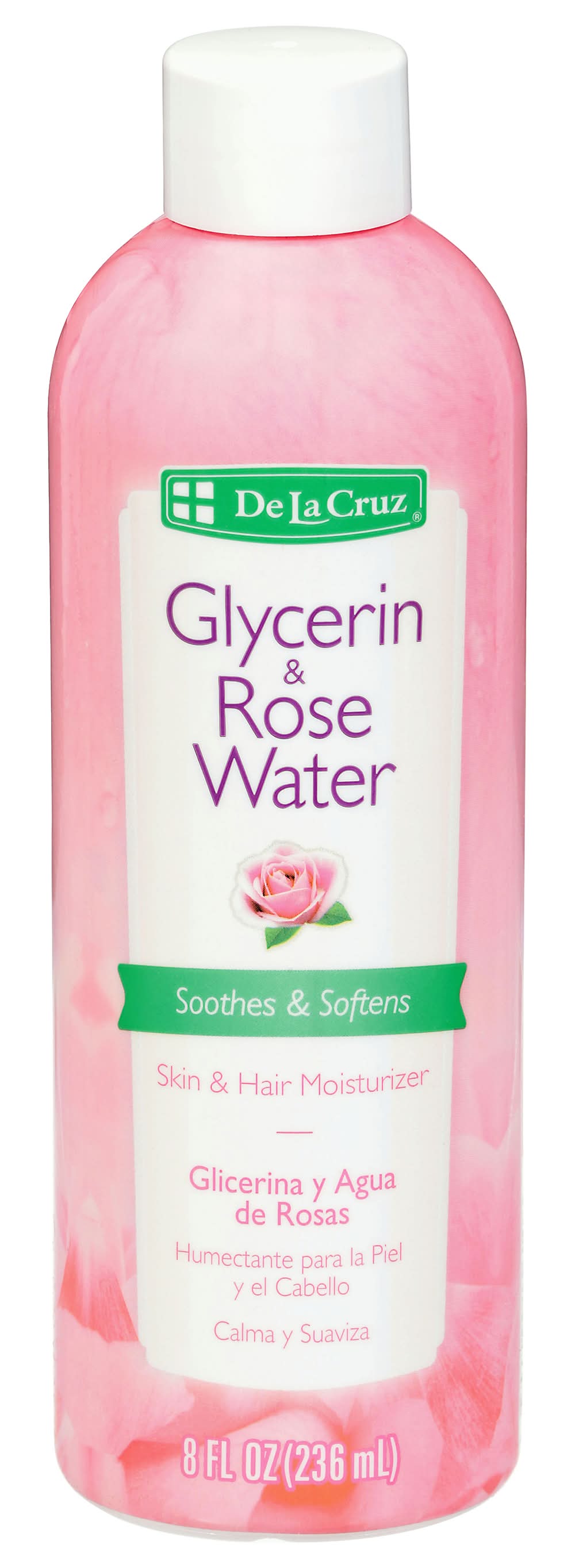 De La Cruz Glicerina Agua De Rosas (8 fl oz)