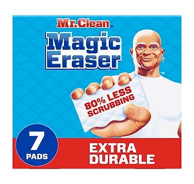 Mr. Clean Magic Eraser Extra Durable Scrubber, White, 7/Pack (69522)
