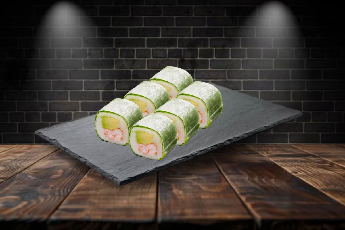 Printemps Roll Crevette tempura avocat Laitue Mayonnaise jap épicé x6