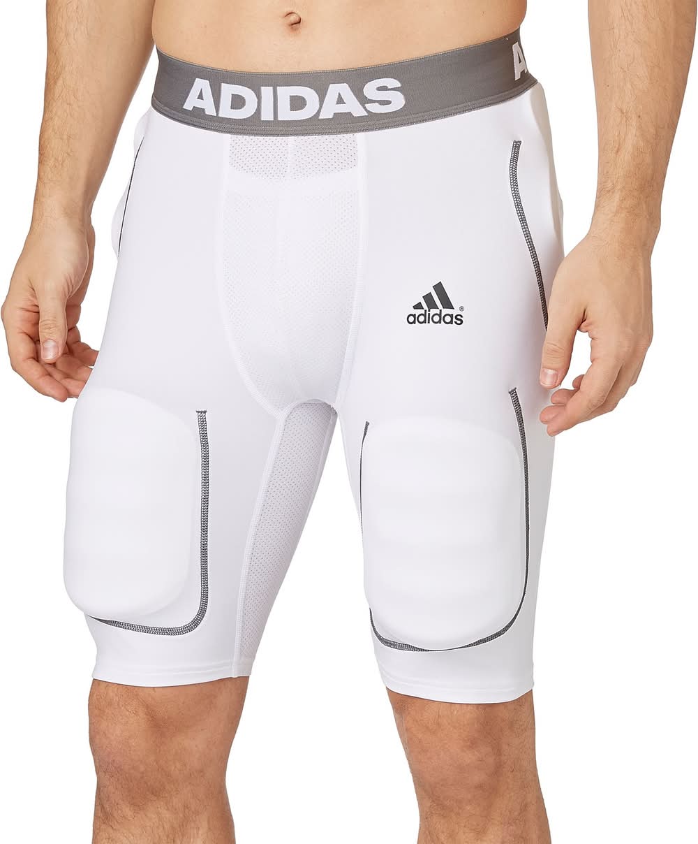 adidas Adult 6-Pocket Football Girdle (White, S)