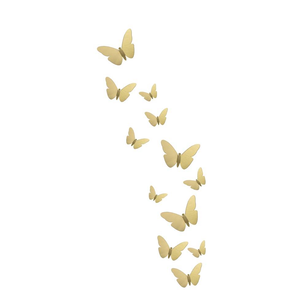 Better place mariposas 3d dorado (paquete 12 piezas)