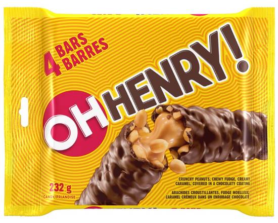 Oh Henry! · Barres chocolatées standards - Chocolatey bars (4 x 58 g)