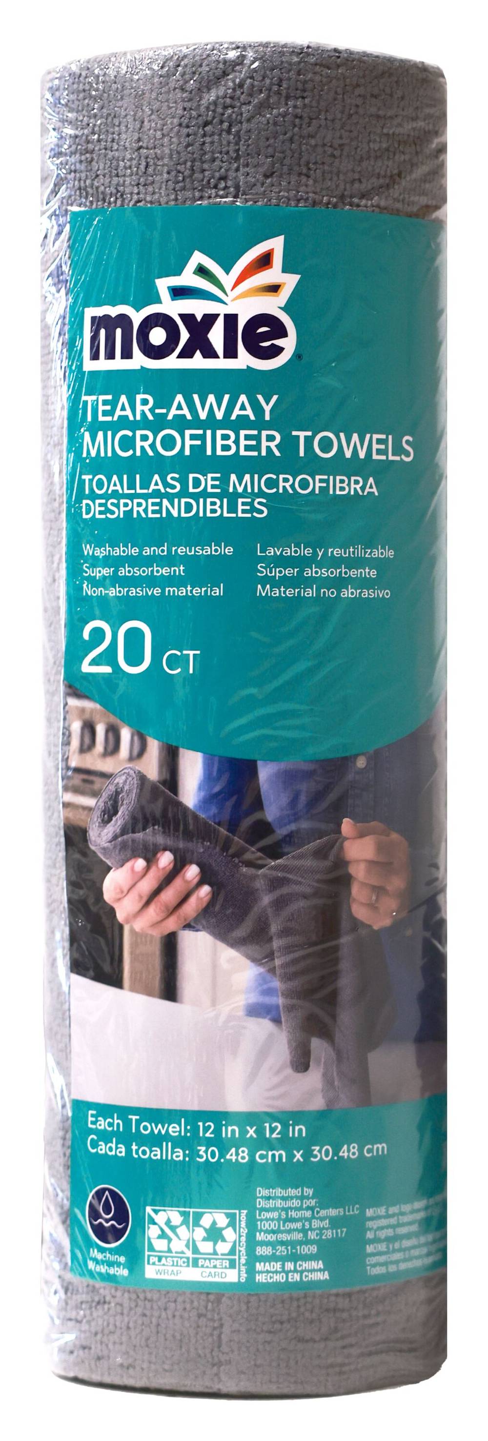 MOXIE Tear Away Roll 20 -Pack Microfiber Towel | DS20CNT