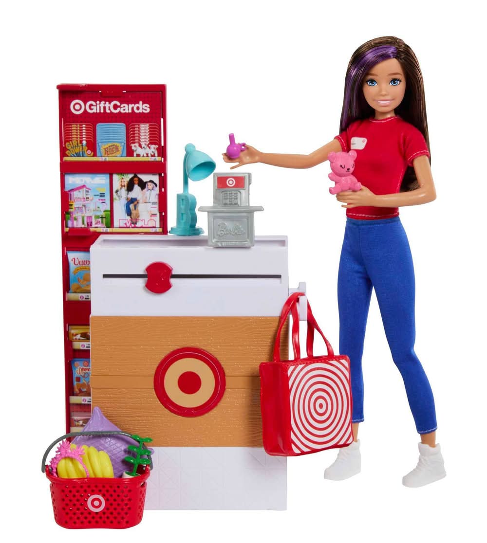 Barbie Skippers First Job Target Doll Set With Checkout Stand and Accessories