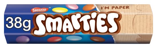 Smarties Milk Chocolate Tube (38g)