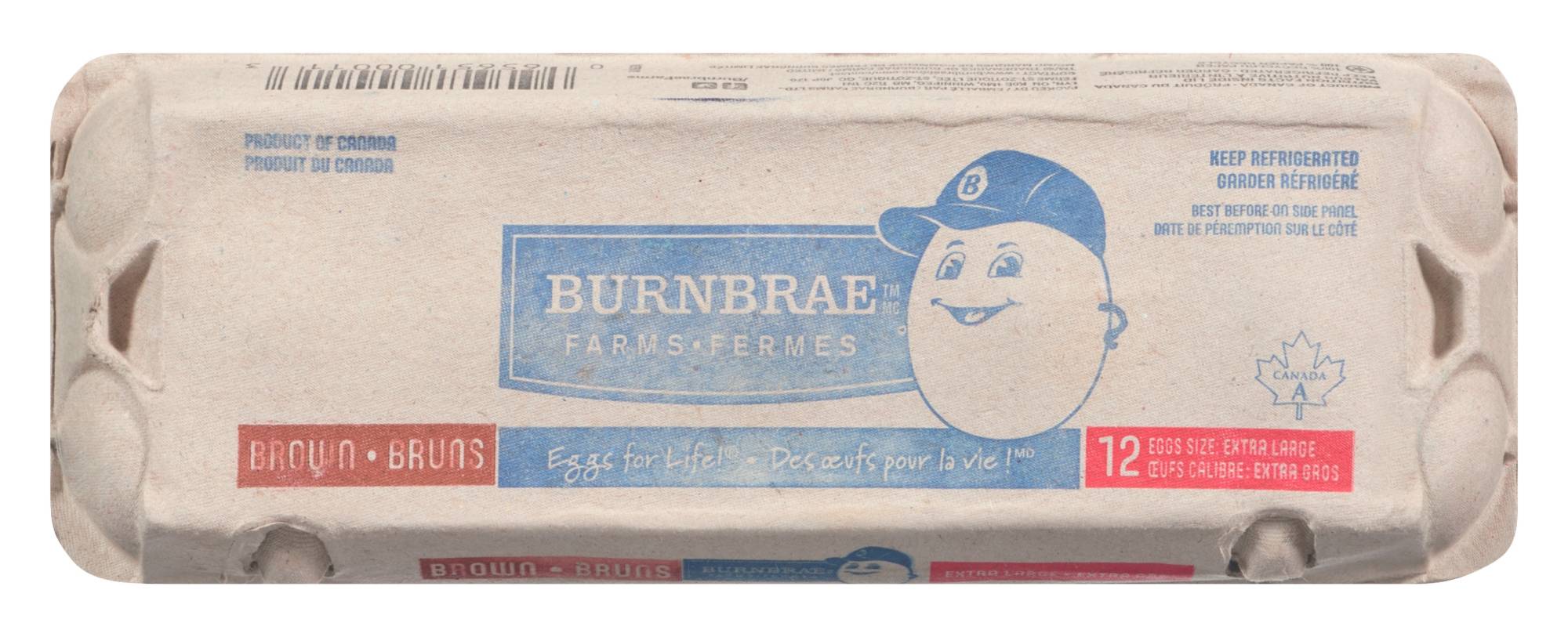 Gros œufs Fermes Burnbrae, emballage de 12 / Burnbrae Farms Large Eggs, 12-Pack