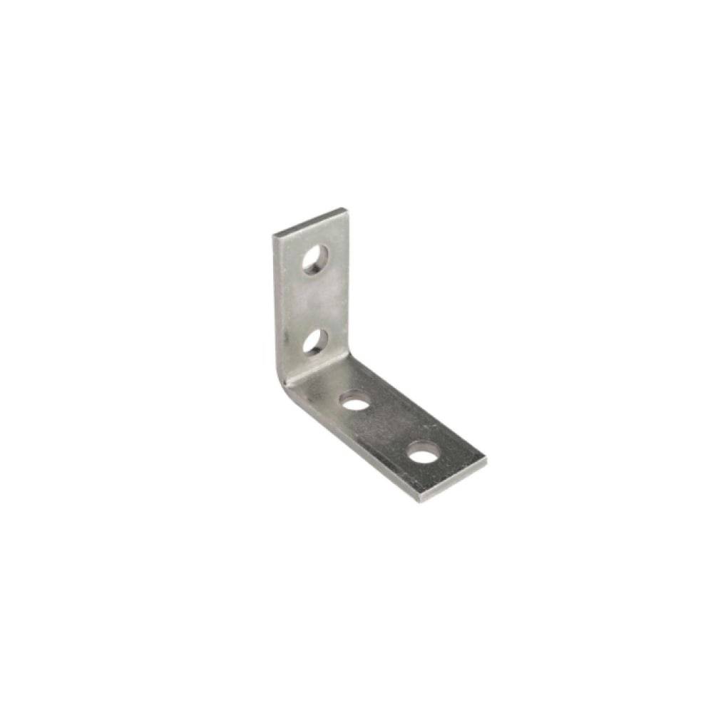 Adamax Electro-Galvanized 1/2-in Angled Strut Bracket with 4 Holes - Strut Channel Joining Accessory | BR904