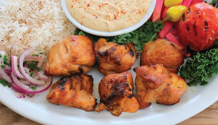 Order # 8 Grilled Chicken Kabab food online from Zest Grill House store, Sun Valley on bringmethat.com