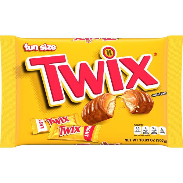 Twix Fun Size Caramel & Milk Chocolate Cookie Bars