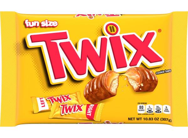 Twix Fun Size Caramel & Milk Chocolate Cookie Bars (10.83 oz)