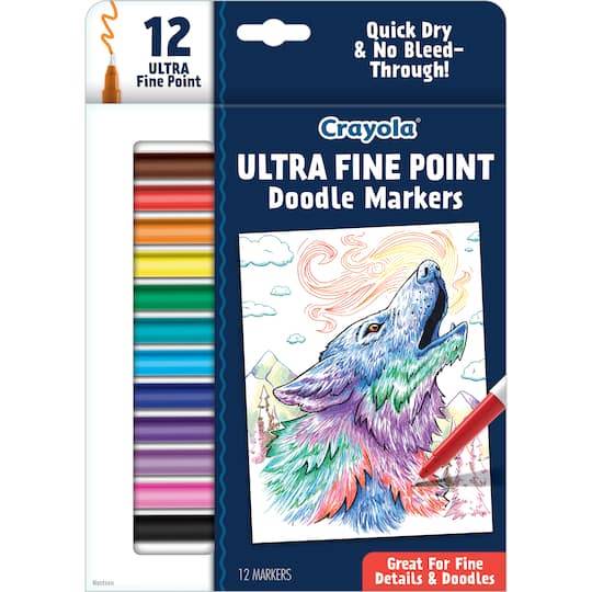 Crayola Ultra Fine Point Doodle Markers, 12Ct.