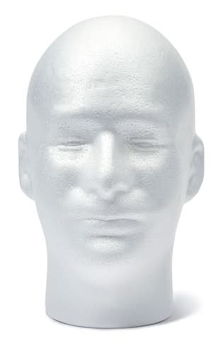 Ashland White Foam Male Head