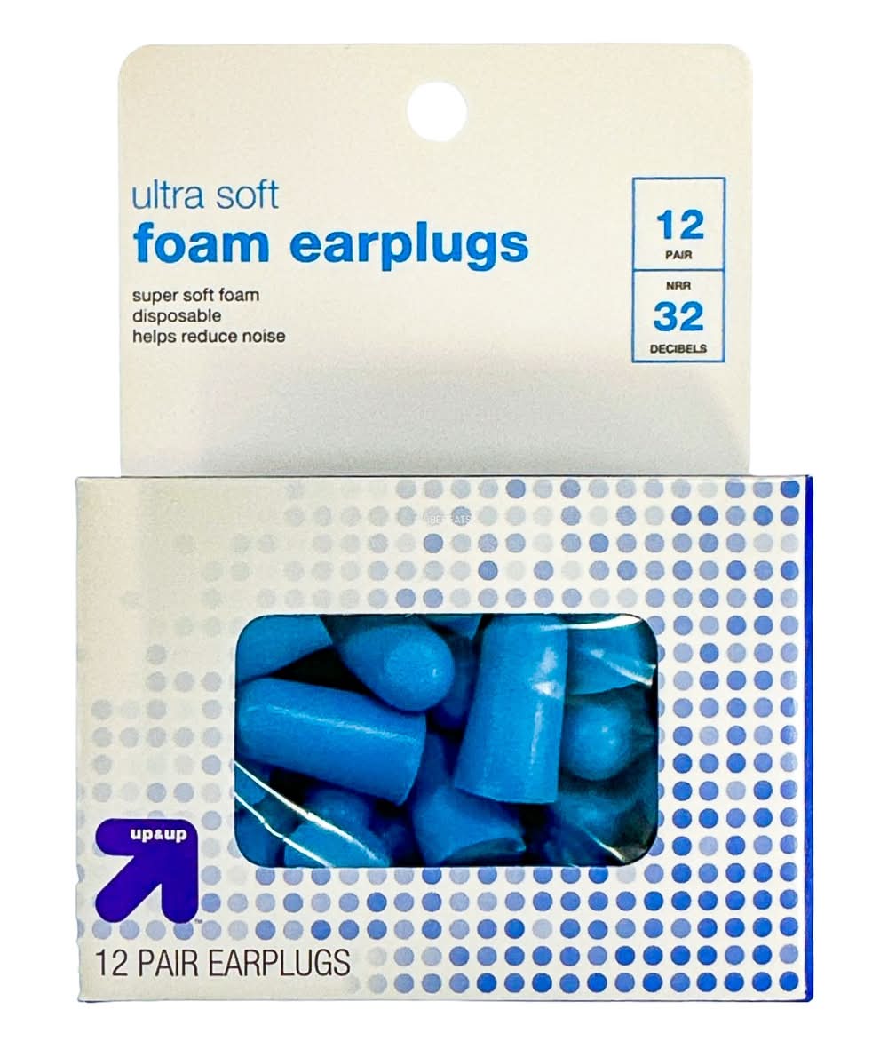 up&up Ultra Soft Foam Ear Plugs (12 ct)