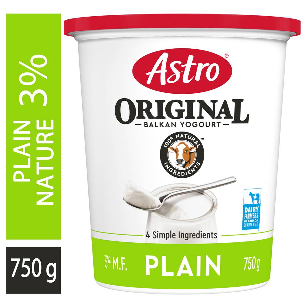 Astro Original Balkan Yogourt Plain (750 g)