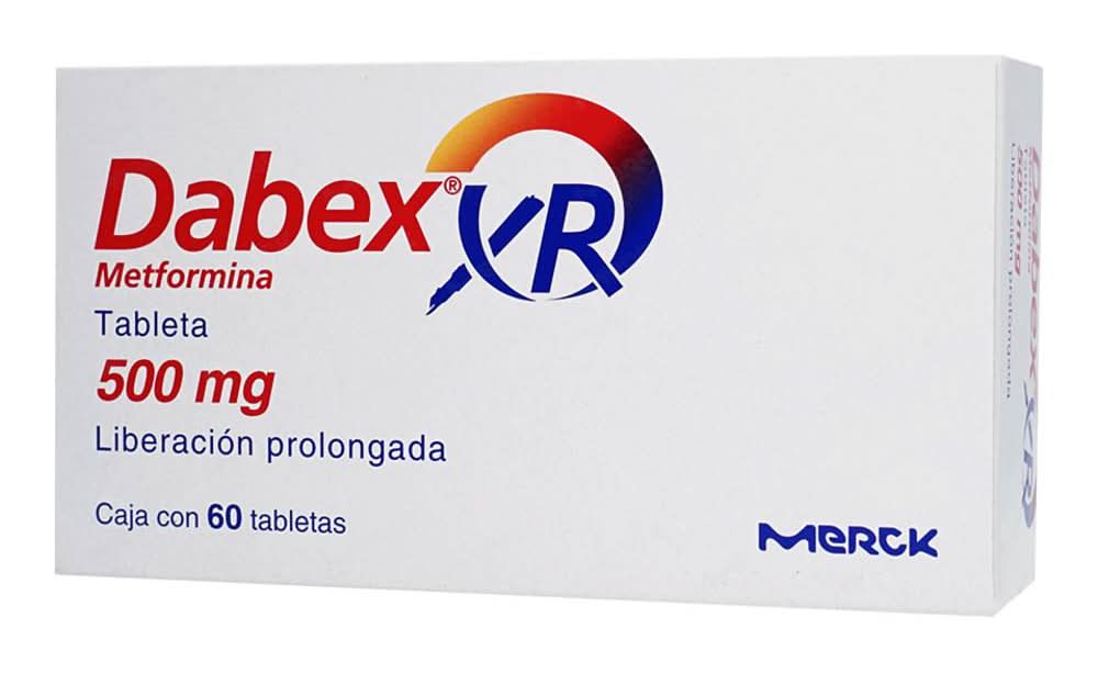 Dabex · Metformina tabletas 500 mg (60 un)