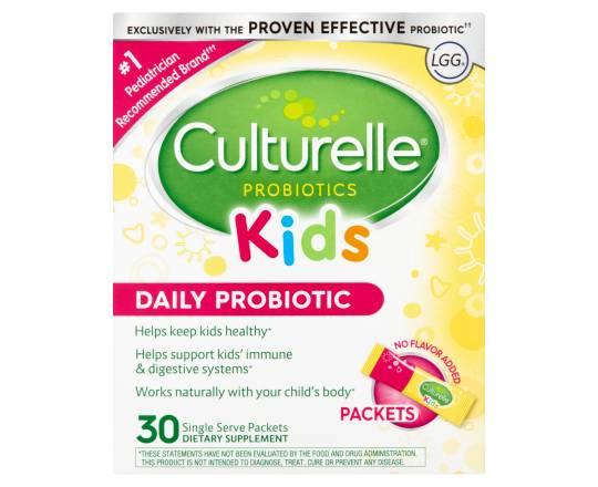 Culturelle Kids Daily Probiotic Supplement Digestive Health (30 ct)