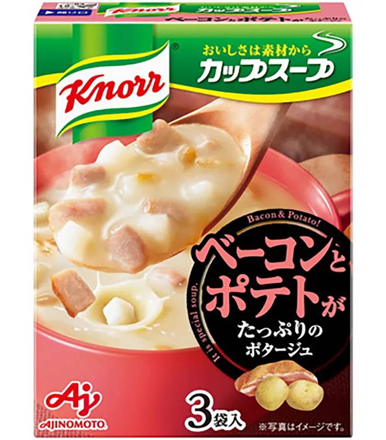 クノール カップスー プ - ベーコンとポテトがたっぷりのポタージュ (3 入)