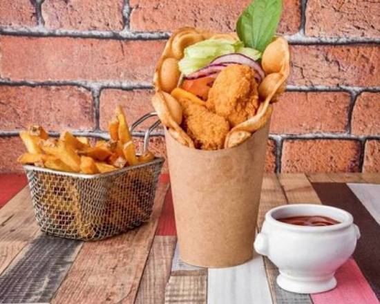 Bubbles waffles 🧇salées  cordon bleu 🐔+ frites 🍟
