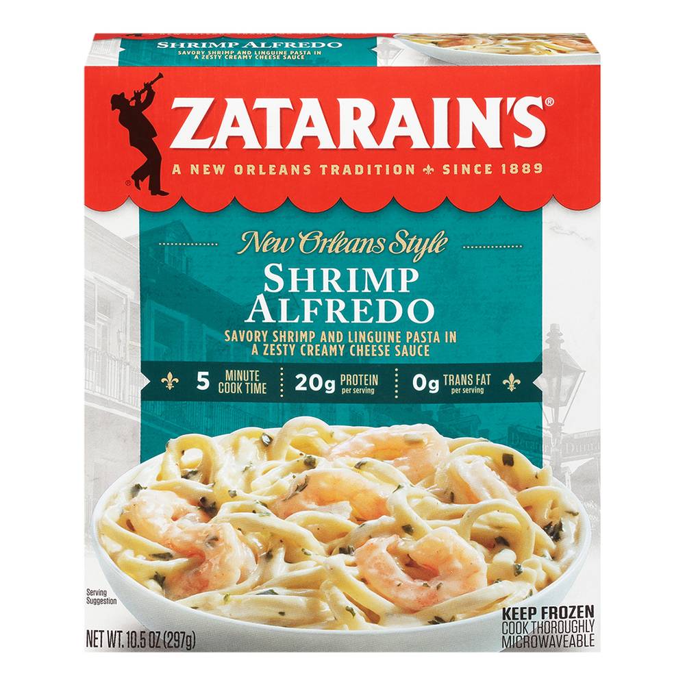 Zatarain's Creamy Shrimp Alfredo Frozen Dinner (10.5 oz)