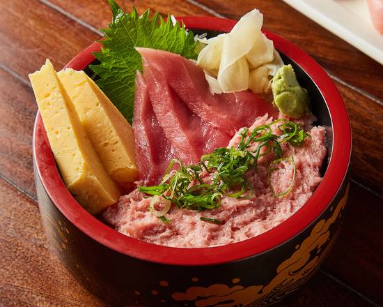 ネギトロまぐろ丼 Minced Tuna & Spring Onion + Tuna Rice Bowl