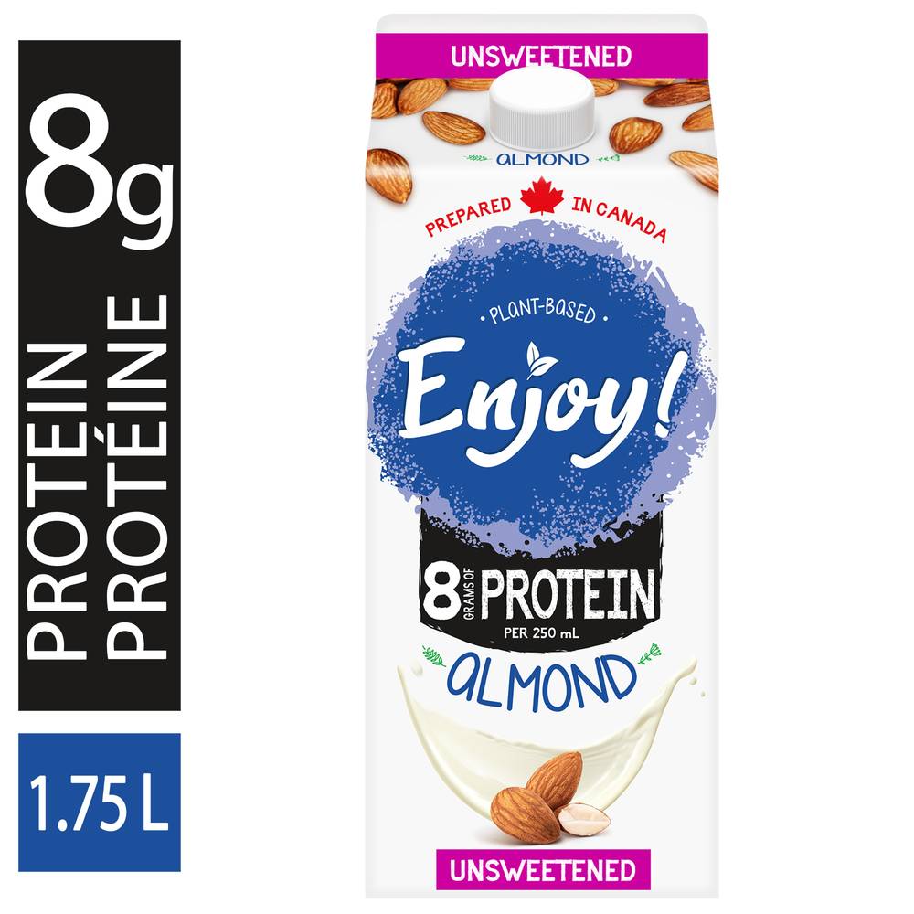 Enjoy! Almond Unsweetened Original Plant Based Beverage Drink (1.75 L)