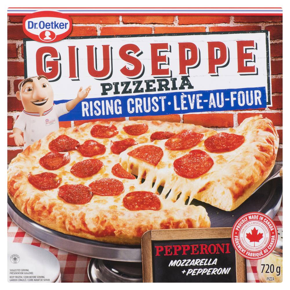 Dr. Oetker Giuseppe Rising Crust Mozzarella Pepperoni Pizzeria (720 g)