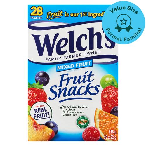 Welch's Gluten-Free Fruit Snacks Mixed 616 g