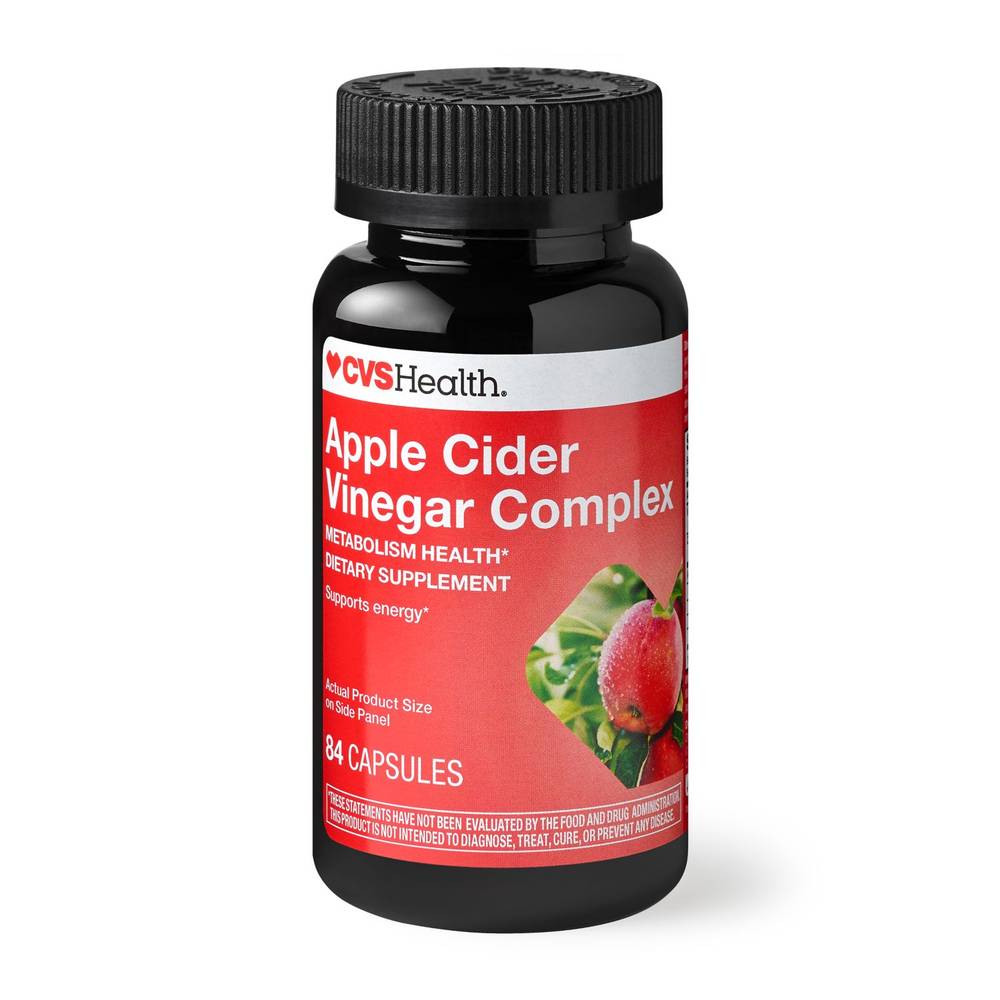 CVS Health Apple Cider Vinegar Complex Capsules, 84 CT