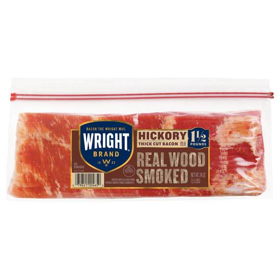 Wright Thick Sliced Hickory Smoked Bacon