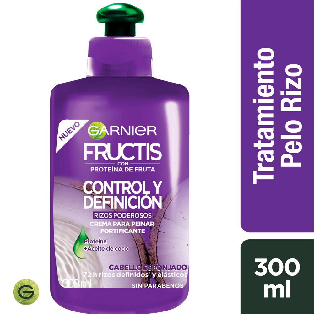 Fructis crema para peinar rizos poderosos (pote 300 ml)