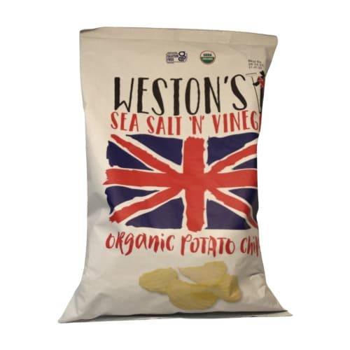Weston's Organic Sea Salt 'N' Vinegar Potato Chips (9 oz)