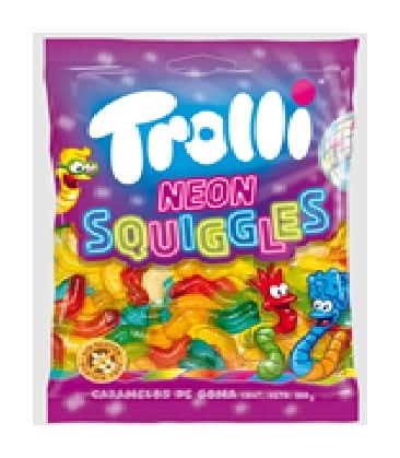 Trolli neon squiggles 100g.