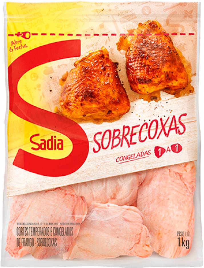 Sadia sobrecoxas de frango congeladas (1 kg)