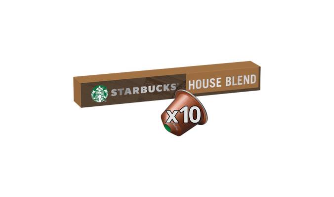 Starbucks by Nespresso House Blend Lungo Coffee Pods, 10 Capsules, 57g